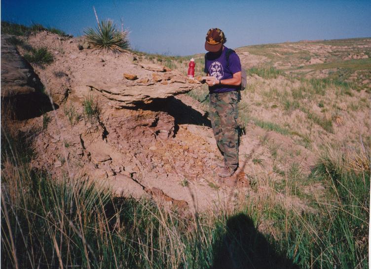 Hal at Site 89A when we first came upon it.